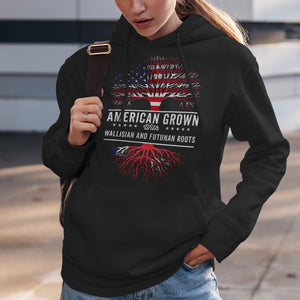 American Grown Wallisian and Futunan Roots Flag Hoodie