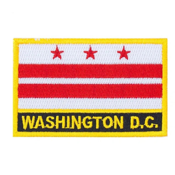 Washington DC Flag Patch - Sew On/Iron On Patch