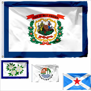 West Virginia Flags - 90x150cm(3x5ft) - 60x90cm(2x3ft)