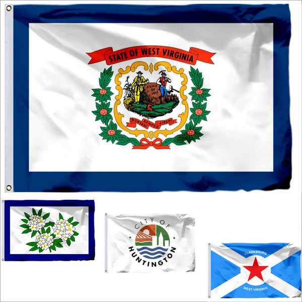 West Virginia Flags - 90x150cm(3x5ft) - 60x90cm(2x3ft)