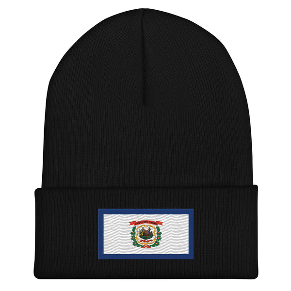 West Virginia State Flag Beanie - Embroidered Winter Hat