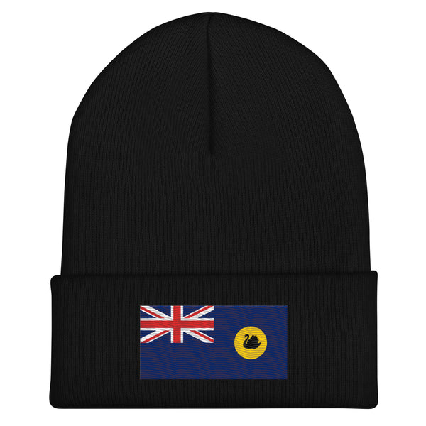 Western Australia Flag Beanie - Embroidered Winter Hat