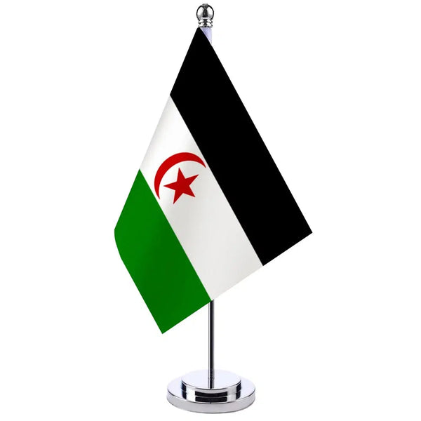 Western Sahara Desk Flag - Small Office Table Flag