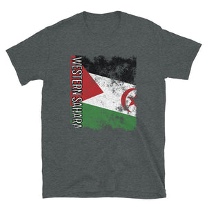 Western Sahara Flag Distressed T-Shirt