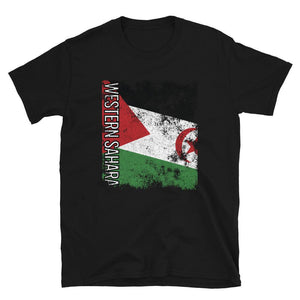 Western Sahara Flag Distressed T-Shirt