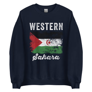 Western Sahara Flag Vintage Sahrawi Flag Sweatshirt