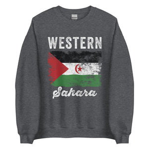 Western Sahara Flag Vintage Sahrawi Flag Sweatshirt