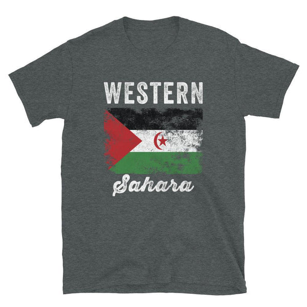 Western Sahara Flag Vintage Sahrawi Flag T-Shirt