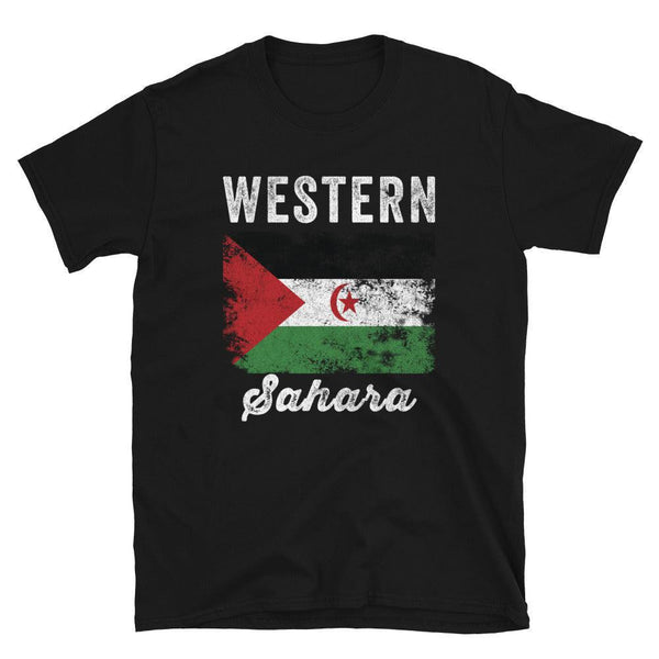 Western Sahara Flag Vintage Sahrawi Flag T-Shirt