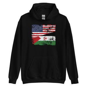 Western Sahara USA Flag Hoodie