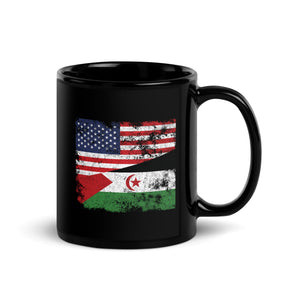 Western Sahara USA Flag Mug