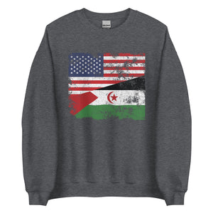 Western Sahara USA Flag Sweatshirt