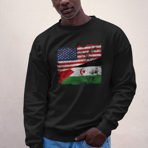 Western Sahara USA Flag Sweatshirt
