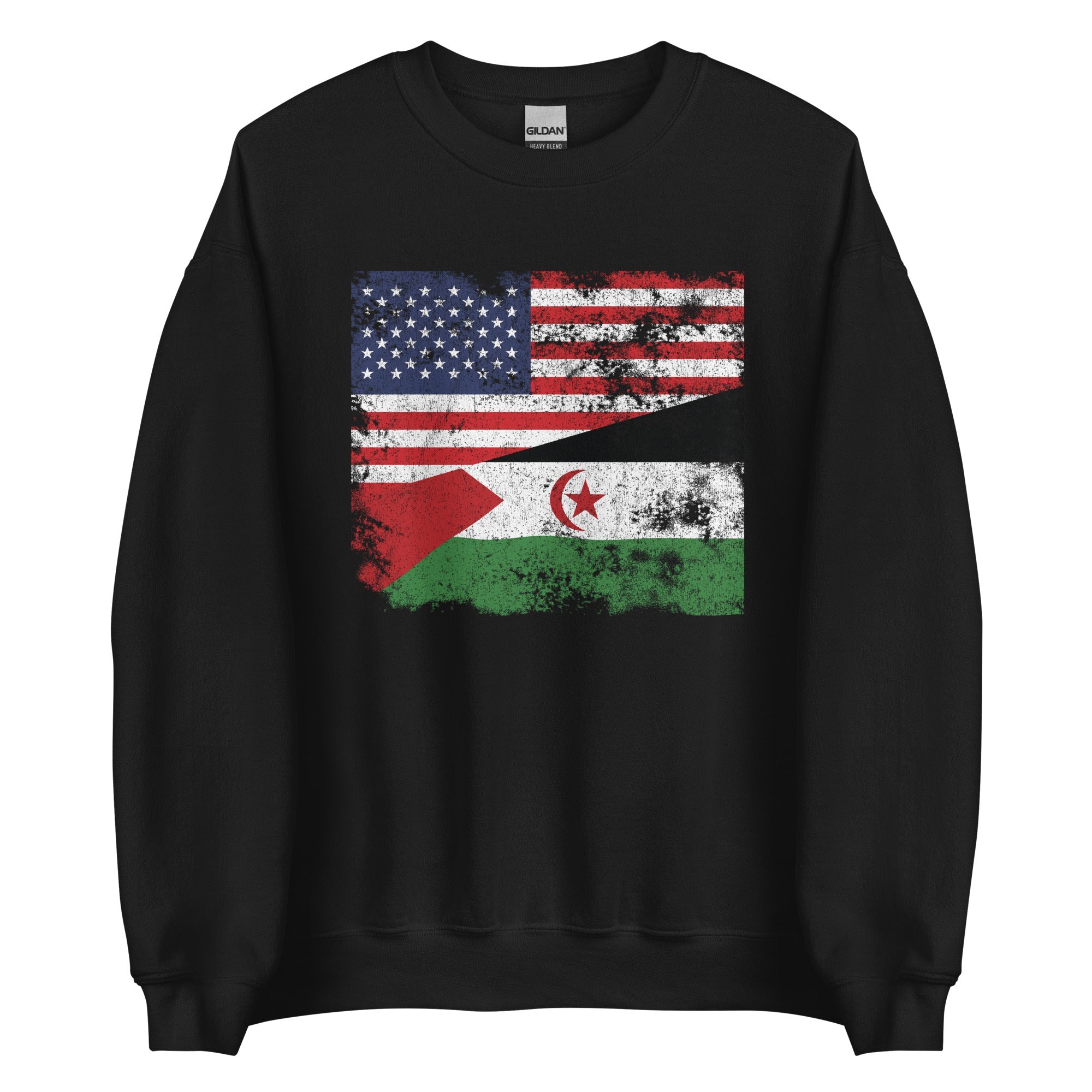 Western Sahara USA Flag Sweatshirt