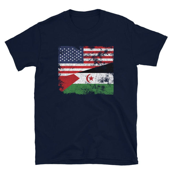 Western Sahara USA Flag T-Shirt