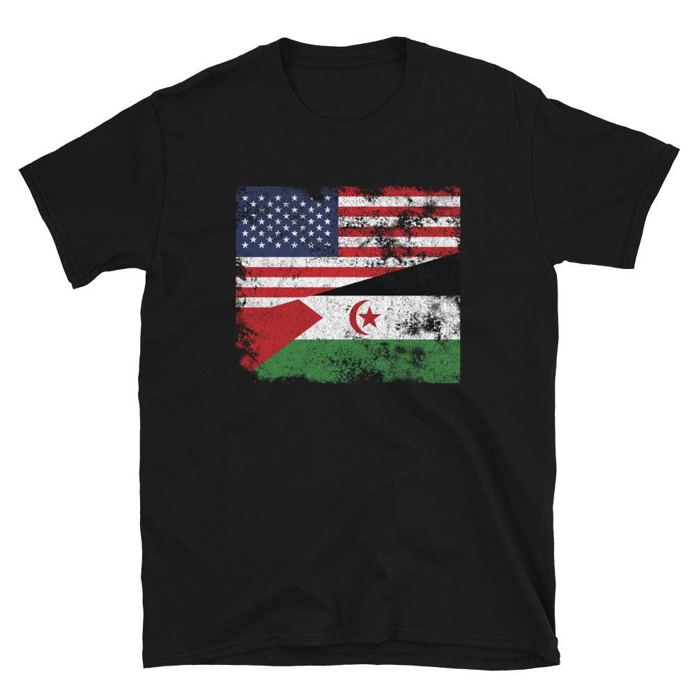 Western Sahara USA Flag T-Shirt