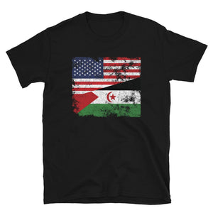 Western Sahara USA Flag T-Shirt