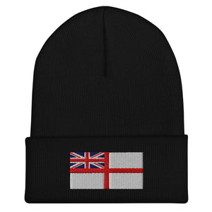 White Ensign Flag Beanie - Embroidered Winter Hat