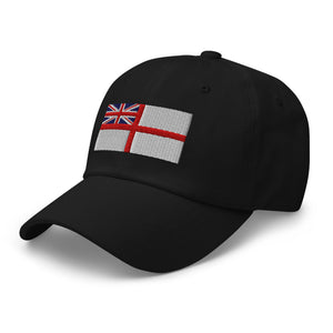 White Ensign Flag Cap - Adjustable Embroidered Dad Hat