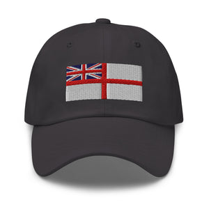 White Ensign Flag Cap - Adjustable Embroidered Dad Hat