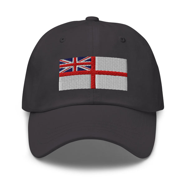 White Ensign Flag Cap - Adjustable Embroidered Dad Hat