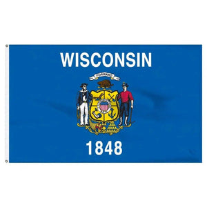 Cờ Bang Wisconsin - 90x150cm(3x5ft)