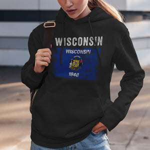 Wisconsin State Flag Hoodie