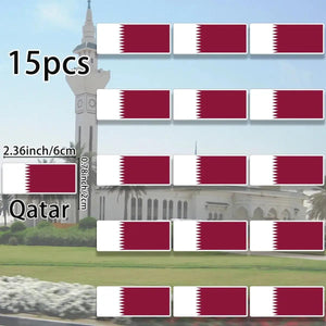World Flag Stickers - 15pcs Country Flag Decal Pack