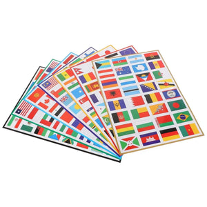 World Flag Stickers – 224pcs Country Flags Sticker Pack