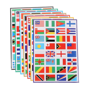 World Flag Stickers – 224pcs Country Flags Sticker Pack