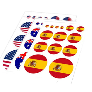 World Flag Stickers - Country Flag Decal Pack