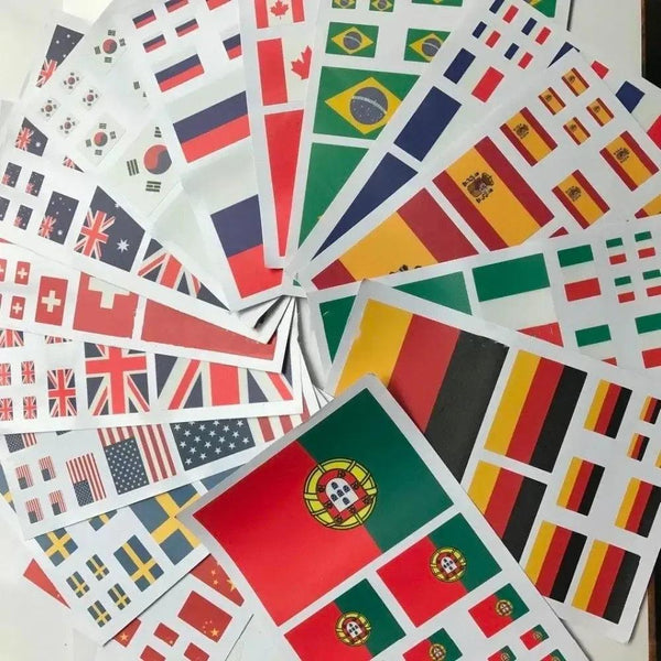 World Flag Stickers - Country Flag Decal Pack