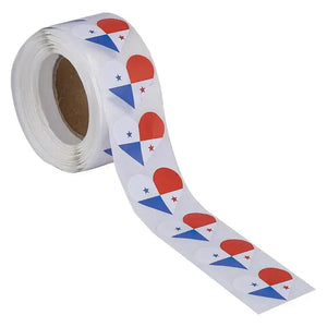 World Flags Sticker Roll - 500pcs Country Flag Stickers