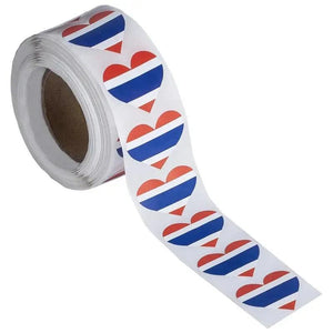 World Flags Sticker Roll - 500pcs Country Flag Stickers