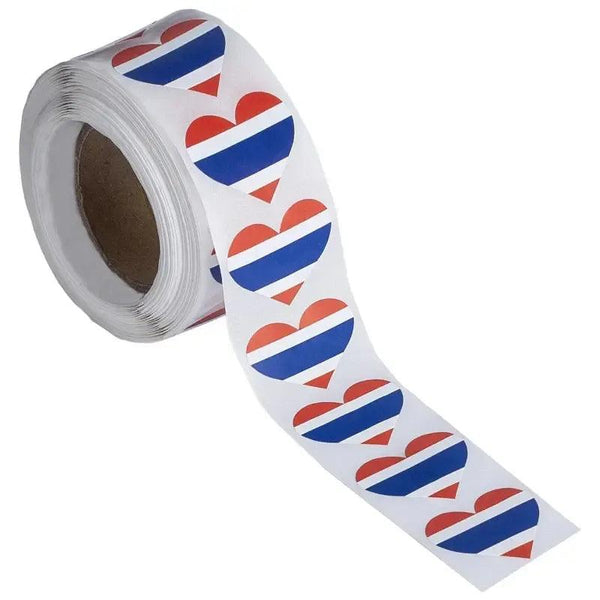 World Flags Sticker Roll - 500pcs Country Flag Stickers