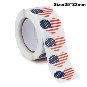 World Flags Sticker Roll - 500pcs Country Flag Stickers