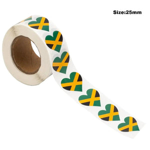 World Flags Sticker Roll - 500pcs Country Flag Stickers
