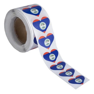 World Flags Sticker Roll - 500pcs Country Flag Stickers