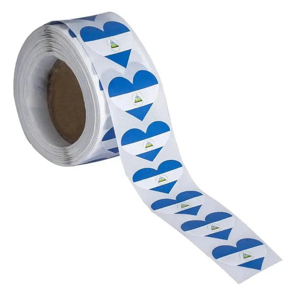World Flags Sticker Roll - 500pcs Country Flag Stickers
