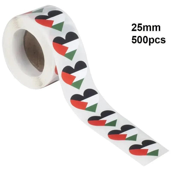 World Flags Sticker Roll - 500pcs Country Flag Stickers