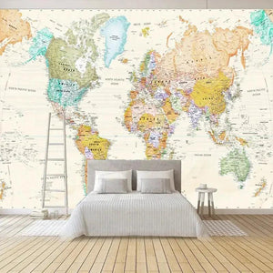World Map Poster - Educational Wall Map