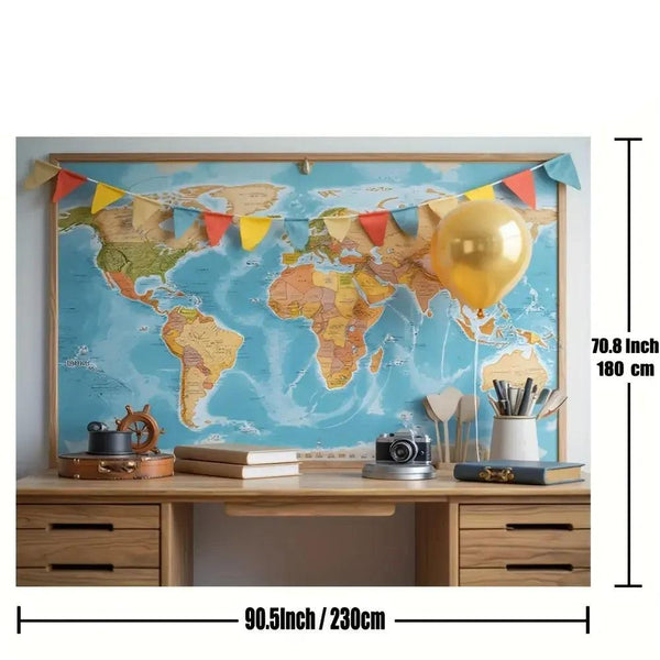 World Map Poster - Educational Wall Map