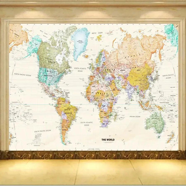 World Map Poster - Educational Wall Map
