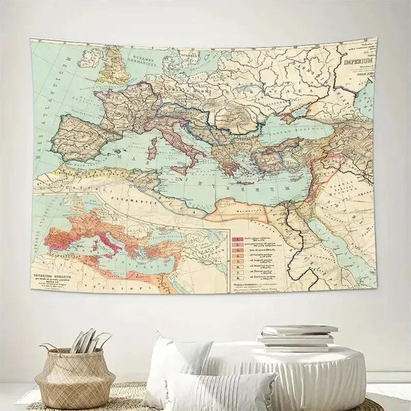 World Map/Europe Poster - Educational Wall Map