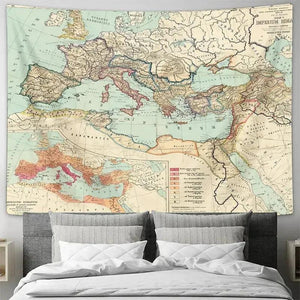World Map/Europe Poster - Educational Wall Map