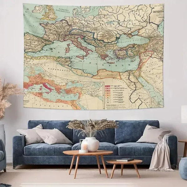 World Map/Europe Poster - Educational Wall Map