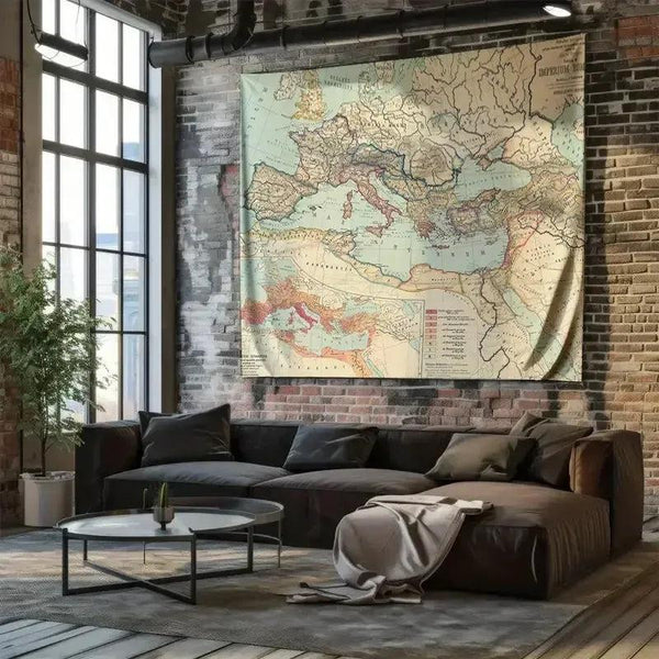 World Map/Europe Poster - Educational Wall Map
