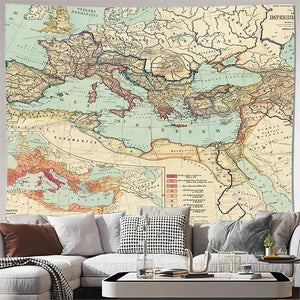 World Map/Europe Poster - Educational Wall Map