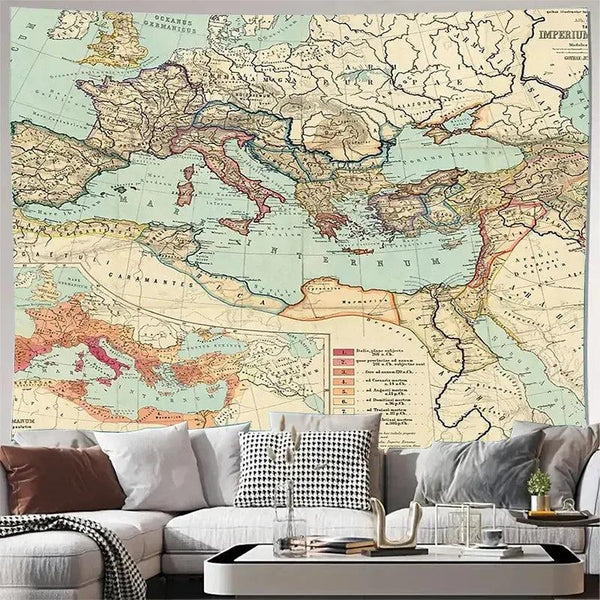 World Map/Europe Poster - Educational Wall Map