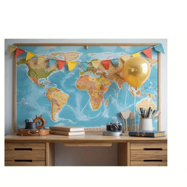 World Map Poster - Educational Wall Map